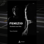 Cover des Buchs "Femizid" vor dem Hintergrund eines leeren, schlecht beleuchteten Parkplatzes